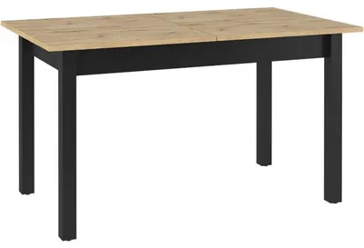 Produktbild von Ausziehbarer Esstisch QUANT QA10 artisan eiche + schwarz