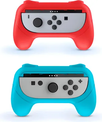 Produktbild von NACON SWITCHNEWJOYCONGRIP, Nintendo Switch 2, Steuerungsgrip, Blau, Rot, 2 Stück(e), 157 mm, 109 mm