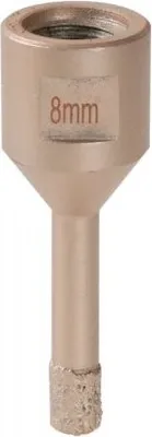 Produktbild von Diamantbohrkrone 8mm M14-Gewinde für Winkelschleifer, Trockenbohren, Stein, Fliesen, Granit