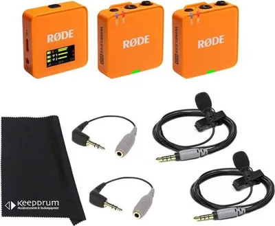 Zdjęcie produktu dla Rode Wireless GO Gen 3 Orange z 2x Smartlav i 2x SC3