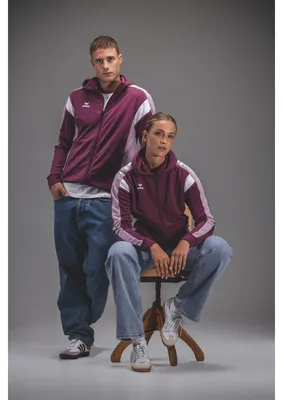 Produktbild von Erima Celebrate 125 Trainingsjacke mit Kapuze Burgund/Lavendel - 40