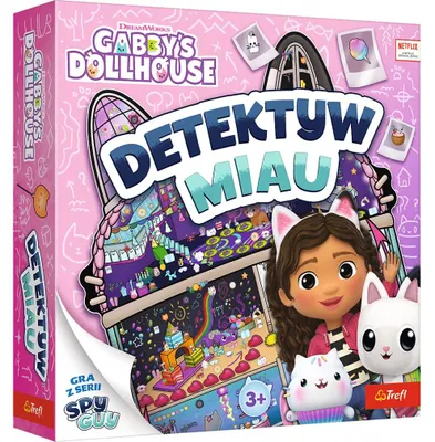 Produktbild von Detektiv Meow Familien-Brettspiel Gabis Katzenhaus Trefl 02695