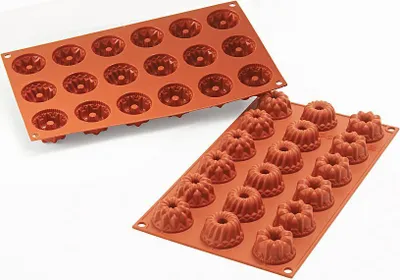 Produktbild von Premium-Silikonbackform 18 x Gugelhupf-Mini 40 x 22 mm in Gastronomie-Qualität