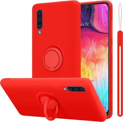 Produktbild von Cadorabo Hülle für Samsung Galaxy A50 4G / A50s / A30s Schutz Hülle in Rot Handyhülle TPU Etui Case Cover