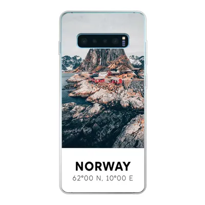 Produktbild von MuchoWow® Handyhülle Schutzhülle Hülle für Samsung Galaxy S10 Lite Norwegen - Wasser - Bergen Silikon Softcase Handy Hülle - Schutz