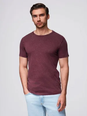 Produktbild von Ombre T-Shirt mit Wascheffekt burgundy L