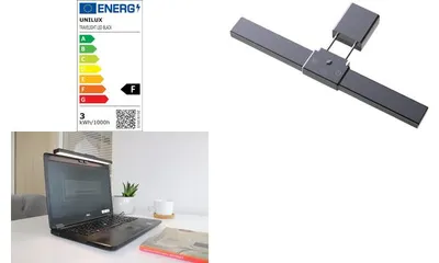 Produktbild von Unilux Travelight, Schwarz, ABS, Aluminium, 4 W, LED, 3700 K, 2900 K