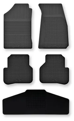 Zdjęcie produktu dla Dywaniki gumowe z tunelem do Mazda BT-50 2007-2012 – 5 szt., czarne, dobierane – Wielganizator Semi-Universal