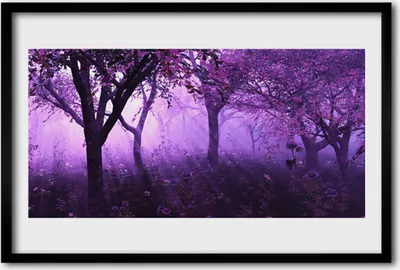 Produktbild von Bild 60x40 MDF-Rahmen Wandkunst Pflanzen-Bäume Natur