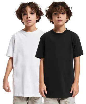 Immagine prodotto di Urban Classics - Maglietta "Basic" per ragazzi (confezione da 2) TN1218 (110) (bianco/nero)