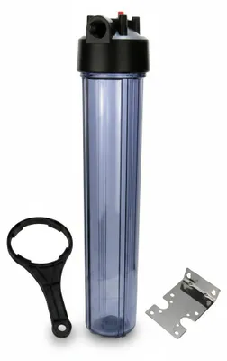 Produktbild von 20' (Zoll) Hauswasserfilter Gehäuse, Slimline 3/4' IG mit Entlüftung