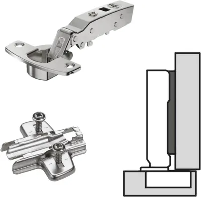 Produktbild von Hettich Sensys 8645i TH 52, Möbel - Scharnier Topfband SOFT-Closing 110° Eckanschlag Mit Montageplatte