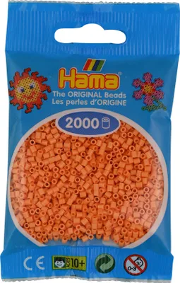Produktbild von 2000 Mini Bügelperlen - Helles Apricot