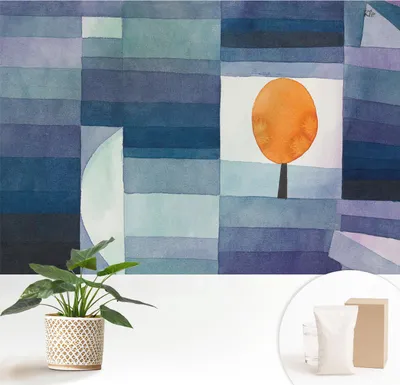 Produktbild von Fototapete  - 152x104 cm - Tapete - Wandtapete - Wandbilder  - Dekofolie - Tapete Folie - Wand - Dekoration - Wohnzimmer - Abstrakter Baum