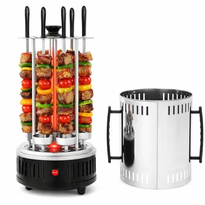 Produktbild von Döner Grill Elektrisch 1000W Edelstahl Vertikal Schaschlik Gyros BBQ