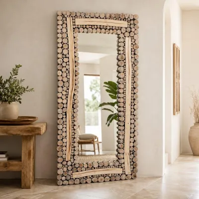 Produktbild von Teak Spiegel BAGIAN ca. 185x90cm Natural