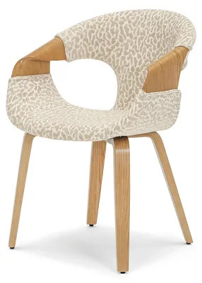 Produktbild von Esszimmerstuhl DARLENIS – Creme/Beige/Eiche