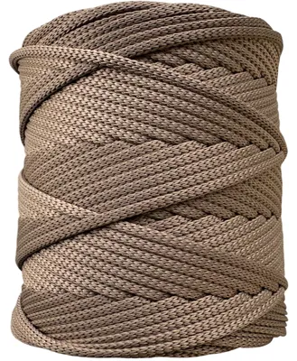 Produktbild von Zaplatani Polyester Flachschnur Mokka 5mm 100m