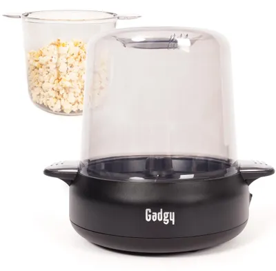 Produktbild von GADGY® Popcornmaschine 4,5 L 500W mit Antihaftbeschichtung - Schwarz