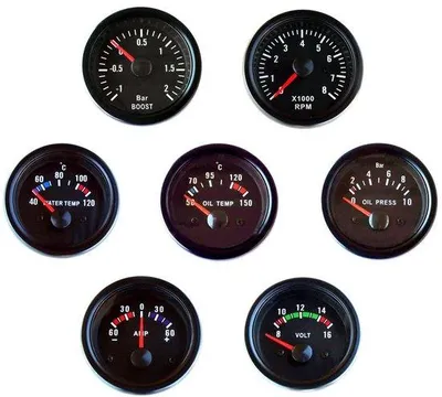 Productafbeelding van Olietemperatuurweergave 52 mm - extra instrument - universeel - nauwkeurige temperatuurweergave - Vemera