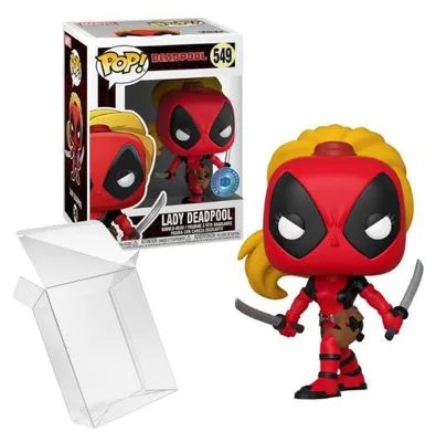 Image de Funko Pop! Marvel : Deadpool - Lady Deadpool n° 549, édition exclusive « Pop in a Box »