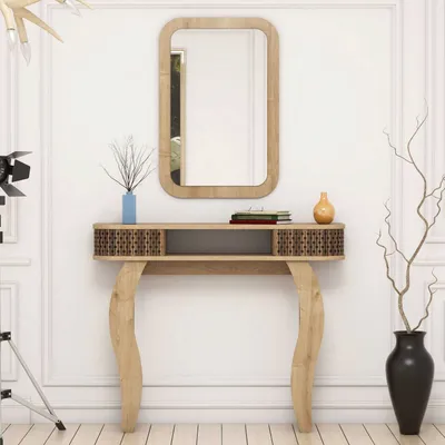 Image de Skye Decor, Damla - Oak, buffet, chêne, panneaux de particules 100 % mélaminés, 105 x 30 x 85 cm