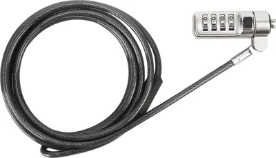 Obrázek produktu pro Targus ASP66GLX-S, 165 m, Kombinační zámek, Ocel, Černá