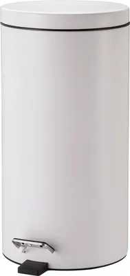 Produktbild von ZWINGO Tretabfalleimer Z2300305 20l Stahl rund weiß