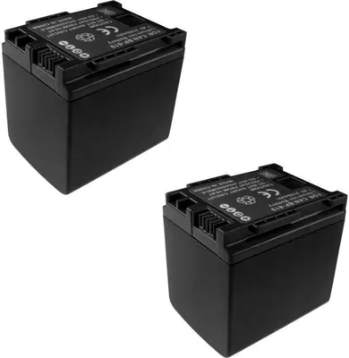 Produktbild von 2x Trade-Shop Li-Ion Akku 7,4V ersetzt BP-808, BP-809, BP-819, BP-827 für Canon FS10, FS11, HF10, HF100, HF11 HD, HG20, HG21, Canon Legria FS19, FS20, FS21, FS22, FS37, FS305, FS306, FS307, HF21, HF200