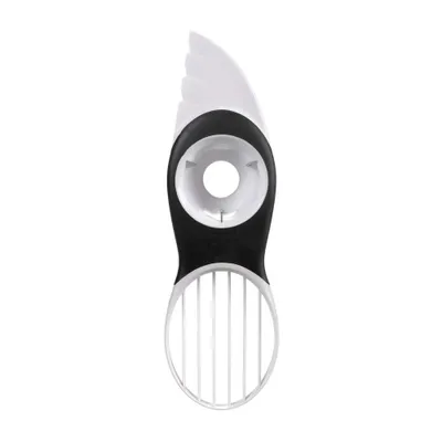 CTYES Avocadoschneider 5-in-1 – Grau/Gelb, Aus BPA-freiem Kunststoff