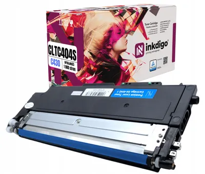 Produktbild von Inkdigo Toner CLT-C404S für Samsung Xpress C430W, C432W, C433, C433W – Cyan, 1000 Seiten,