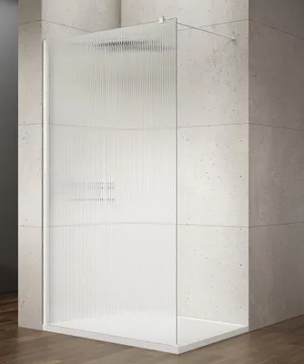 Produktbild von Gelco VARIO WHITE Walk-In Duschwand, Nordic Glas, 1100 mm