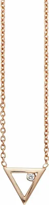Produktbild von cai Collier 925/- Sterling Silber 39+5cm rot Zirkonia 273250121-44