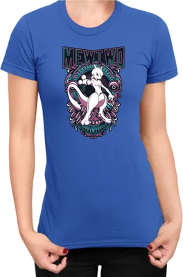 Immagine prodotto di Maglietta da donna Japan Anime Manga Pokemon Mewtwo, Lady XS , Bleu