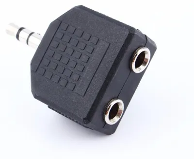 Productafbeelding van DrPhone Premium Hoofdtelefoon Splitter - 1x naar 2x 3,5 mm Jack Adapter – Aux