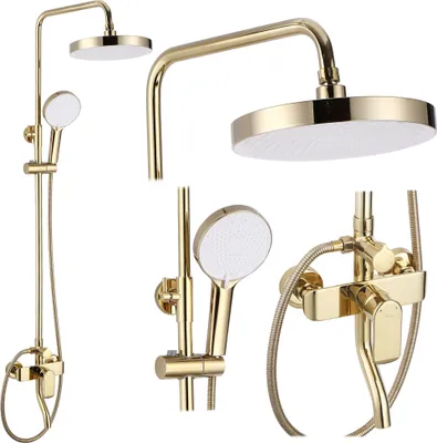 Image de Kit de Douche Rea MY1805-77G Bloom Gold
