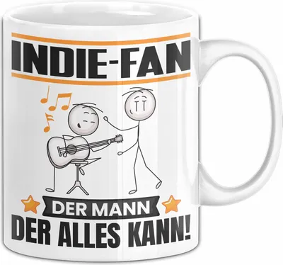 Produktbild von Indie-Fan Tasse Geschenk für Indie-Fan Der Mann Der Alles Kann Geschenkidee zum Geburtstag (Weiß)