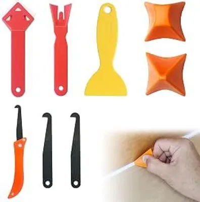 Produktbild von Silikon Kitgereedschap Set 8 Stück - Wiederverwendbar - für Voegen, Küche, Badezimmer und Heimwerkerarbeit