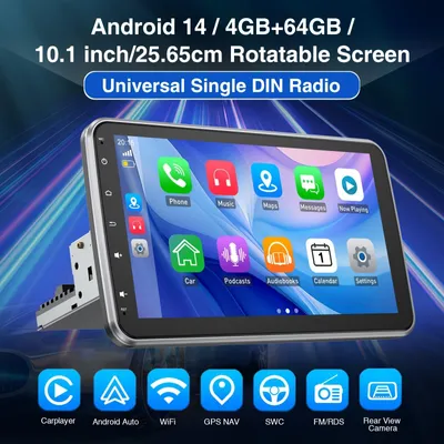 Obrázek produktu pro Autorádio - Autostereosystém - Multimediální přehrávač - Android autorádio - Jednotka DIN