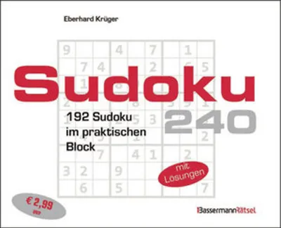 Produktbild von Sudokublock 240 (5 Exemplare à 2,99 EUR)
