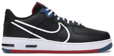 Produktbild von Nike Air Force 1 Low React Black White Gym Red Gym Blue - EU 38.5
