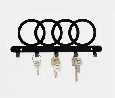 Immagine prodotto di Portachiavi Portachiavi con 5 ganci Logo in metallo Audi