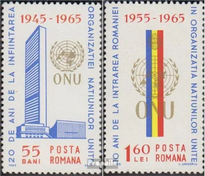 Produktbild von Briefmarken Rumänien 1965 Mi 2375-2376 (kompl.Ausg.) postfrisch UNO