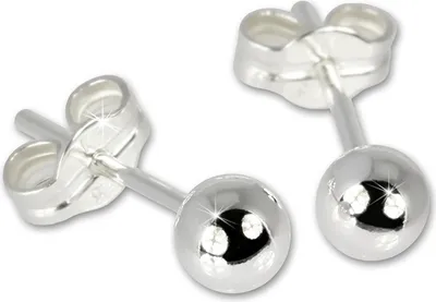 Produktbild von SilberDream Ohrstecker für Damen 925 Silber silber Kugel Ohrringe 3mm SDO527