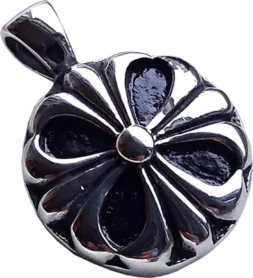 Produktbild von Edelstahl Anhänger aus 316L Blume