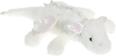 Image de Peluche dragon, blanc, 38 cm, pour enfants et bébés