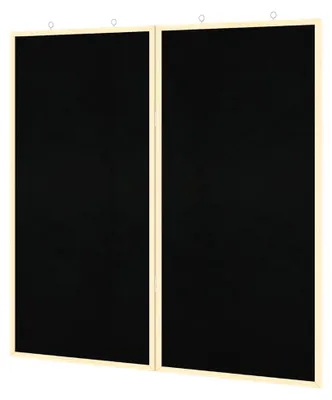Produktbild von Schwarze Kreidetafel aus Kiefernholz, 80 x 1,4 x 80 cm