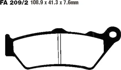 Immagine prodotto di Pastiglie freno posteriori per BMW R 1200 RT ABS LC, anni di produzione 2013-2018, pastiglie EBC - Nuove