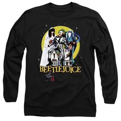 Obrázok produktu pre Tričko s potlačou "Beetlejuice - Revisited" pre pánov/dámy, uni, dlhý rukáv, model TV37328 (veľkosť S), čierna farba