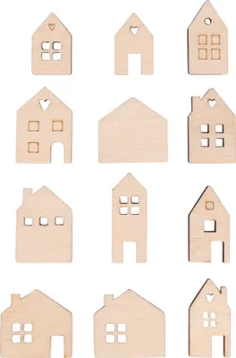 Produktbild von Holz Streuteile "Mini-Haus"